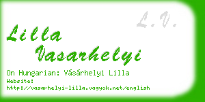 lilla vasarhelyi business card