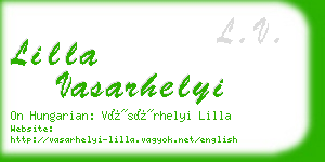 lilla vasarhelyi business card